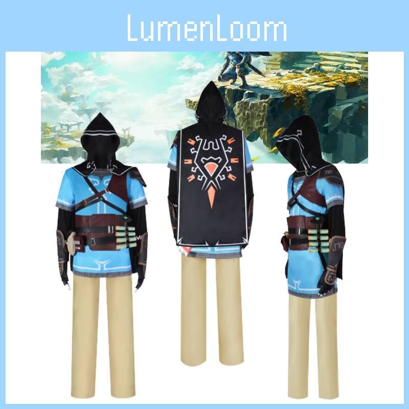 Das Legend Of Zelda Tears Of The Kingdom Link Cosplay Kostüm aus Polyester
