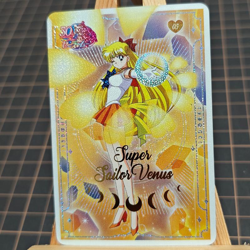 10pcs/set Sailor Moon Tsukino Usagi   ACG Diy Self Control Collect Signature Trading Flash Card Anime Cartoon Gift