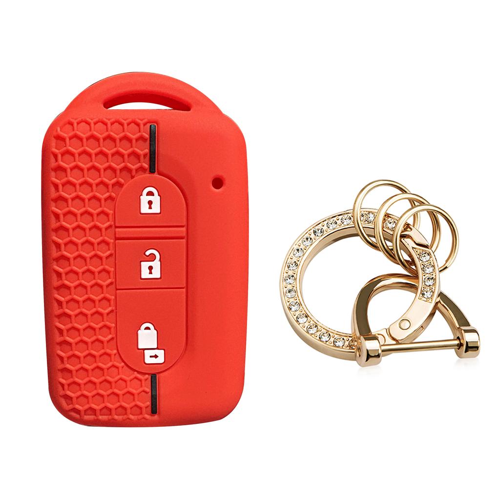 For Nissan Tiida Silicone Key Holder Keychain for Nissan NV200 Pathfinder R51 Qashqai G10 Key Car Accessories Case Cover Shell