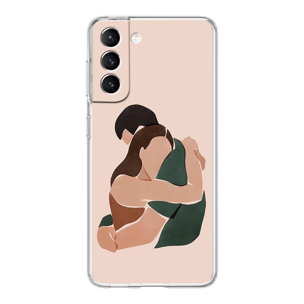 Phone Case For Samsung Galaxy S24 Plus S23 S22 S21 S20 FE Ultra 5G S10 S10E S9 Soft Clear Silicone Cover Baby Girl Mom Family