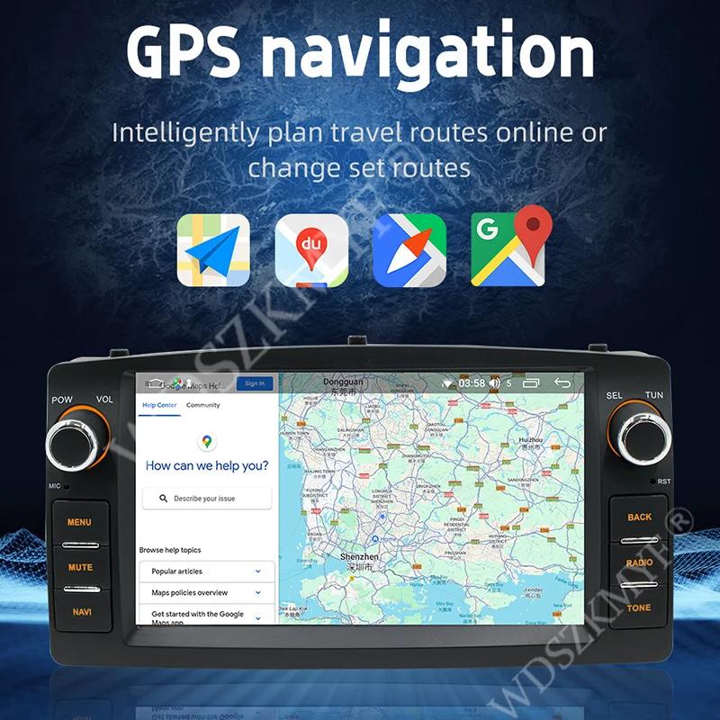 2 Din Car Radio 7'' Wireless CarPlay for Apple Android Auto For Toyota Corolla E120 2003-2015 BYD F3 WiFi GPS Multimedia Player