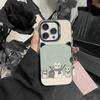 Funny Cat Band Animal Phone Case For iPhone 17,16,15,14,13,12,Pro MAX Black Matte Shockproof Cover