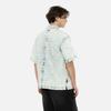 Evisu SS24 Water Wash Floral Jacquard And Seagull Embroidery Loose Denim Short Sleeve Shirt Men shirts Denim-Blue 2ESHTM4DI8015BZDN
