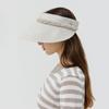 MARTINE GOLF Wide Weaving Sun Visor_L/Gray