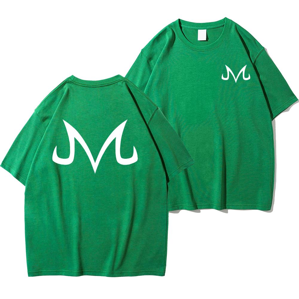 Japan Anime LOGO M Pattern Fashion Printed T-Shirts Men Loose Oversize Short Sleeves O-Neck Breathable Cotton Tees Summer Tshirt