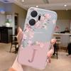 Letter A-Z Flower Phone Case For Honor X7a X7b X7c 90Smart 90 200 Lite Pro Silicone Soft Cover Fashion Funda Transparent Clear