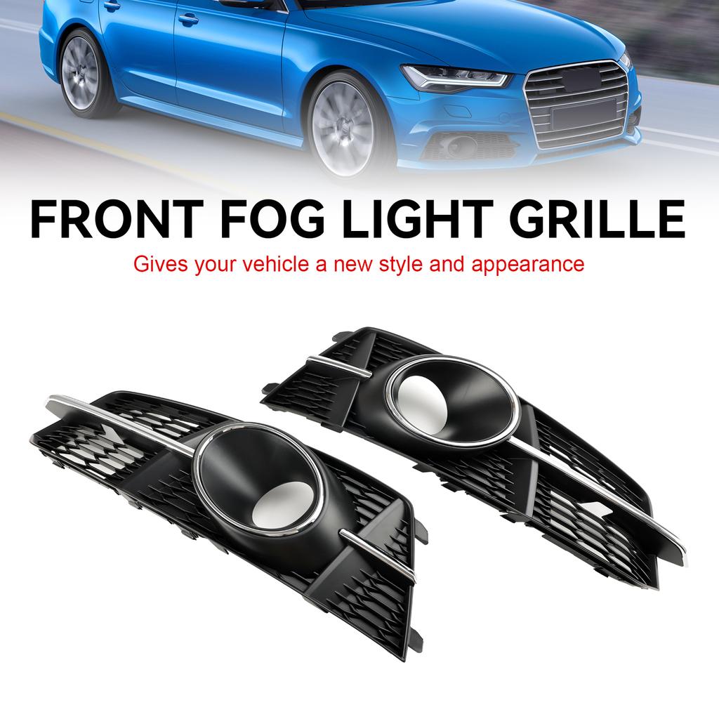 Fog Light Front Bumper Lower Grill 4G0807681AG 4G0807682AG  Fit A6 4G C7 A6l 2011-18