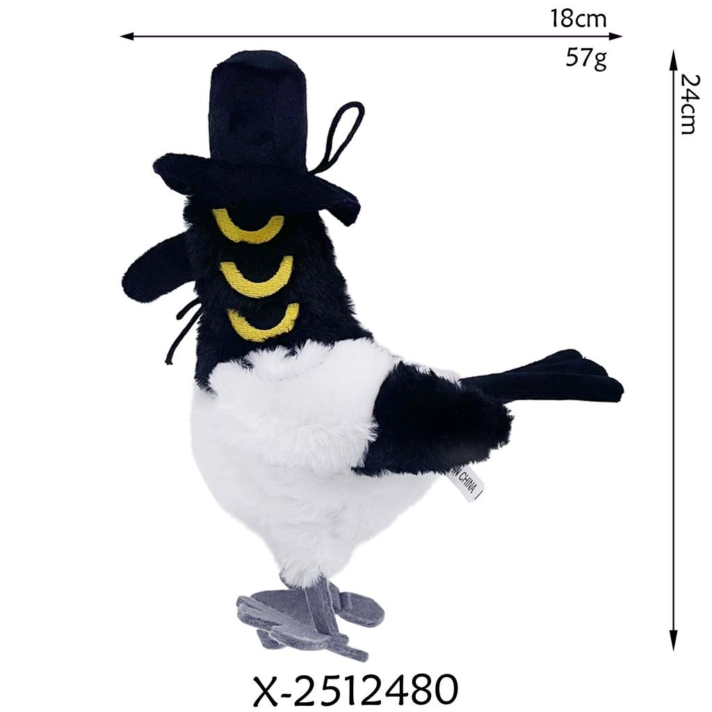 Peluche Anime Kpop Cacciatori di Demoni Carino Tigre Viola Cappello Nero Gazza Con 3 Occhi Mostro Caccia Gruppo Femminile Peluche Per Regalo Fan
