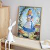 Disney Alice in Wonderland Diamond Painted Mosaic Art Painting Kit Handmade DIY Gift Home Decor Wall Art Craft Decor