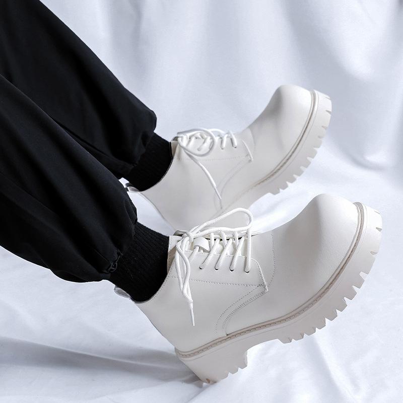 British style couple platform Martin boots medium boots 2024 spring new tooling locomotive trend 18922-R