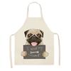 Hot Sale Cartoon Anime Pet Dog Dog Sleeveless Apron Drawing Graffiti Kitchen Anti-fouling Creative Linen Apron
