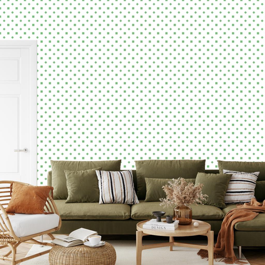 Dots Wallpaper, Fine Detail, White for Living Room and Bedroom 50x1000