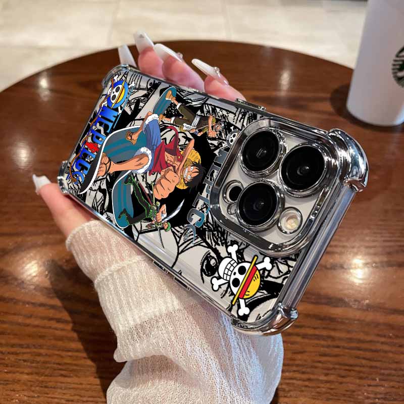 

Ones Pieces Luffys Zoros Phone Case For Xiaomi Redmi A7 15 A3 15C 14C K50 A1 Note 15 14 13 12 12s Pro Plus 4G 5G AntiFall Airbag Redmi Note 12 Pro 5G
