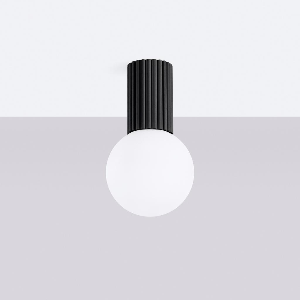 Halo Ceiling Lamp Black IP44
