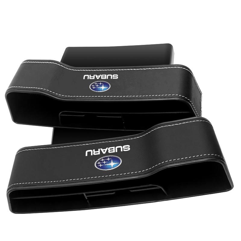 

2 шт. Органайзер для автомобильного сиденья, щелевой ящик для хранения, щель, автомобильные аксессуары для Subaru Legacy LEVORG WRX Outback XV Forester Ascent Exiga SOLTERRA Tribeca 2pcs чёрный