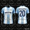 2026/27 Argentina Fan Commemorative Soccer Jersey Quick Dry Breathable Comfortable Soccer Sportswear Shirt for Kids and Adults