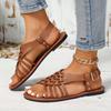 Women Cross Sandals Summer Casual Solid Color Flat Bottom Anti Slip Beach Sandals Luxury Sandals Women Designers