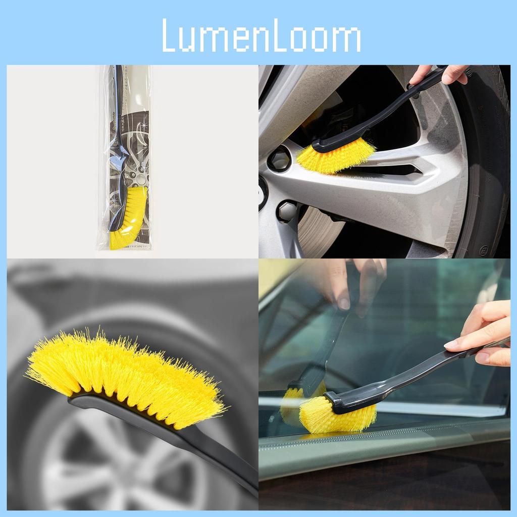 Soft Bristle Nylon Car Wheel Brush For Interior And Exterior Cleaning