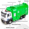 Green Garbage Truck Model With Sound And Light For Collectors And Kids Gift