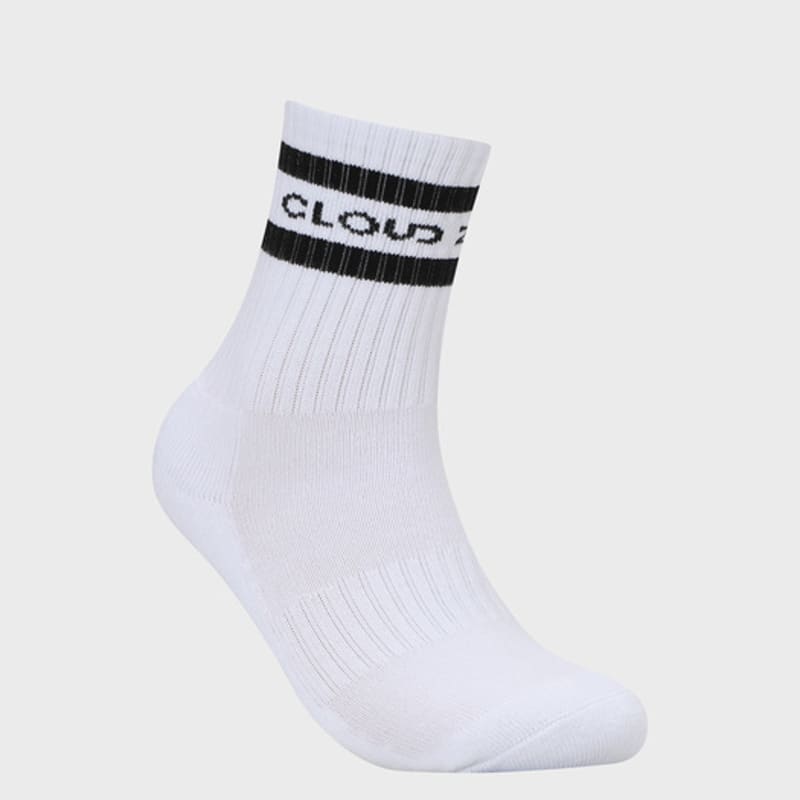 CLOUD ZERO 2S Crew Socks (2P) (0097054) CZFAF1SC903MN-WHITE