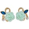 Fantastic Women Lady Resin Rose Flower Earrings Ear Studs Jewelry Gift