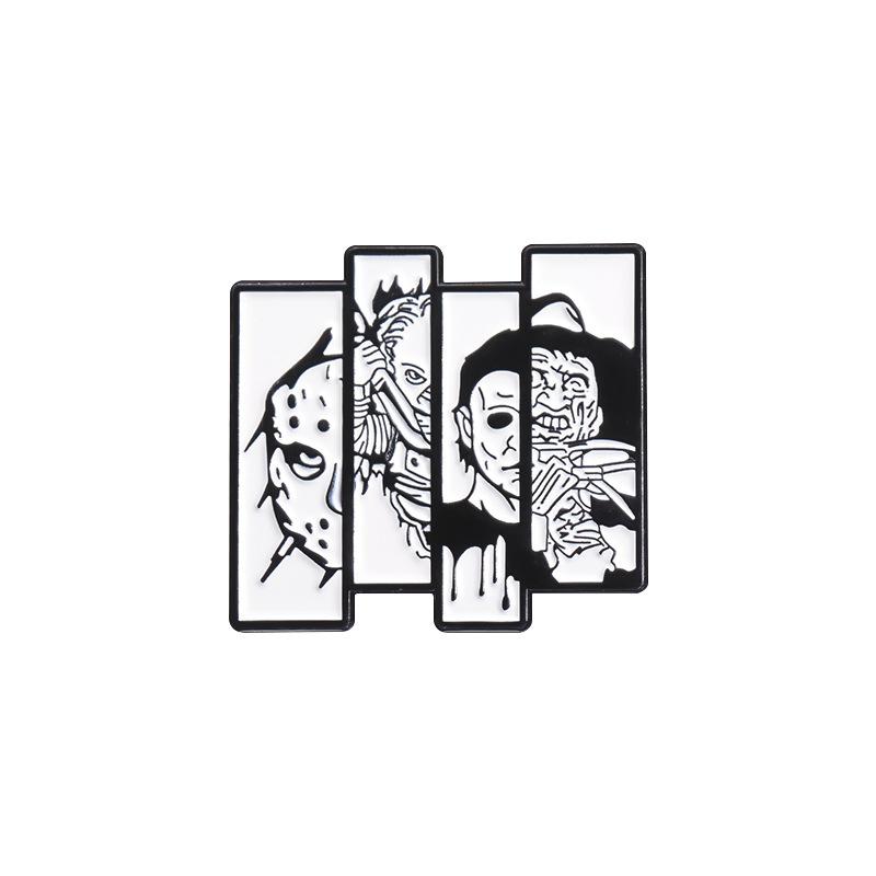 Edition Limited Alloy Pin With Iconic Characters From Horror Cinema Musthave Accessory Collectors For