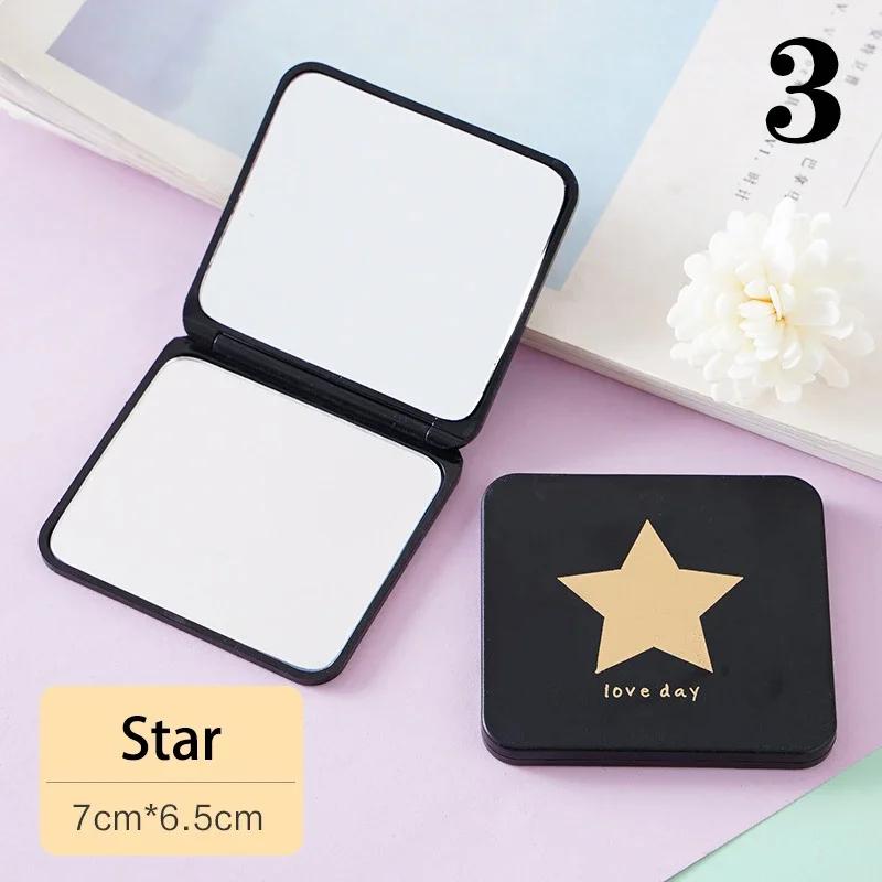 Double-Sided Compact Mirror – Your Ultimate Makeup Essential Portable Outdoor Standing Mini Makeup Mirror Pocket Mirror