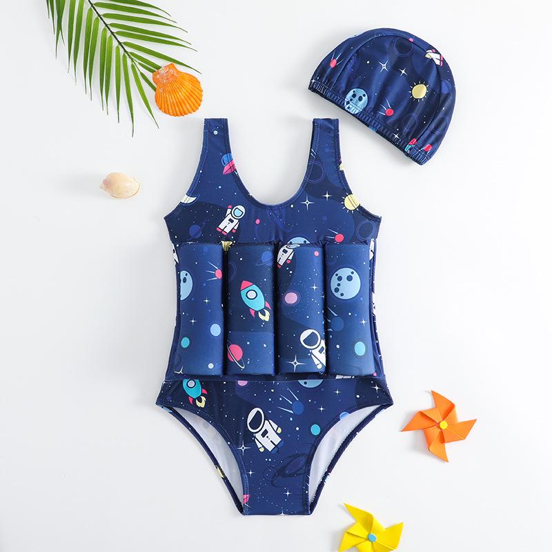2024 Children's Buoyancy Swimsuit: Cute One-Piece for Boys & Girls