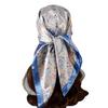 90cm Large Square Scarf For Spring And Summer Fashion, Versatile And Stylish, Printed Silk Scarf For Women'S Decoration, Paired With Shawl Scarf