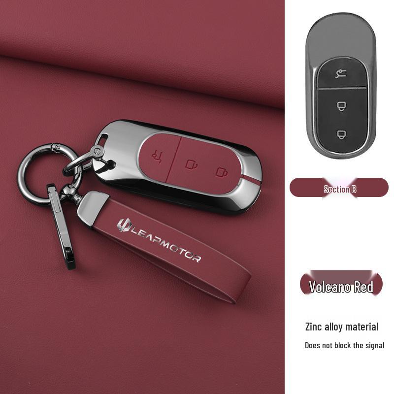 2023 Leapmotor T03 Key Case: Anti-Lost Shell with Car-Use Bag & Lock Buckle
