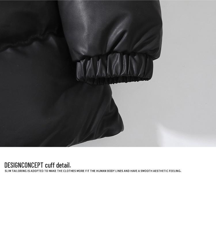 Herrjacka med europeisk-amerikansk lapptäcke och färgblock och avtagbar huva - Höst-/vinterkläder för utomhusbruk