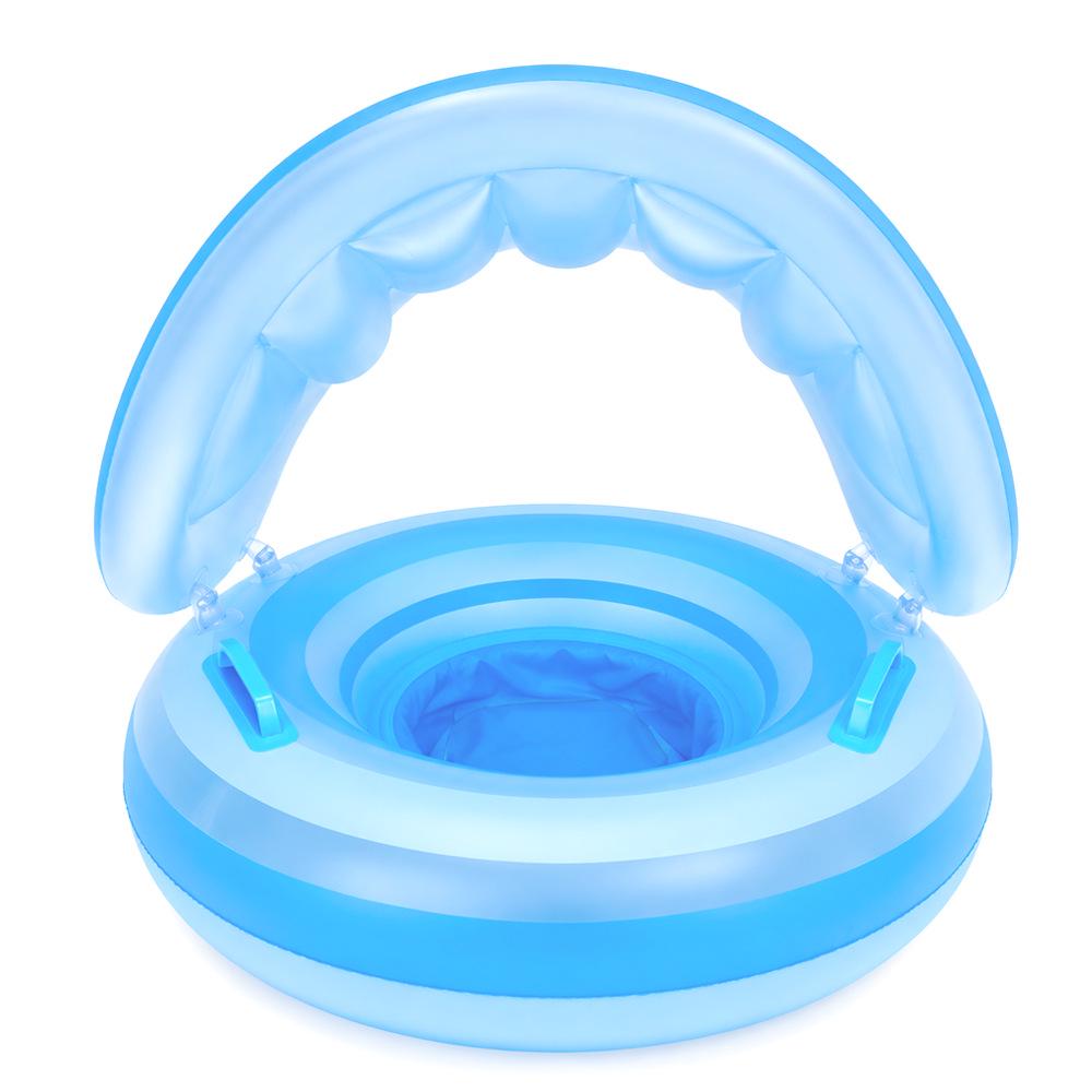 Xiao Lv Inflatable Baby Swim Ring with Removable Sunshade Canopy