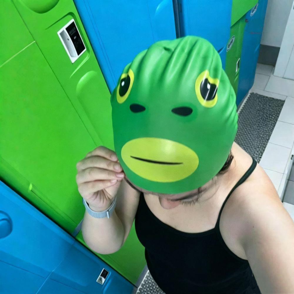 Waterproof Swimming Caps High Stretch Fish Swim Hat Silicone Swim Caps Pool Accessories