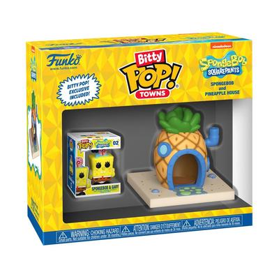 Funko Pop Bitty SpongeBob Schwammkopf SpongeBob Schwammkopf und das Ananashaus Sammelbare Vinylfigur Geschenkidee Offizielles Merchandise Spielzeug für