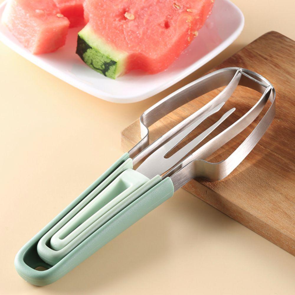 Stainless Steel Watermelon Fork Slicer Cutter Integrated Watermelon Slicer Travel
