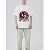 Black T Shirt With Slade Band Print And Circular Design For Casual Wear