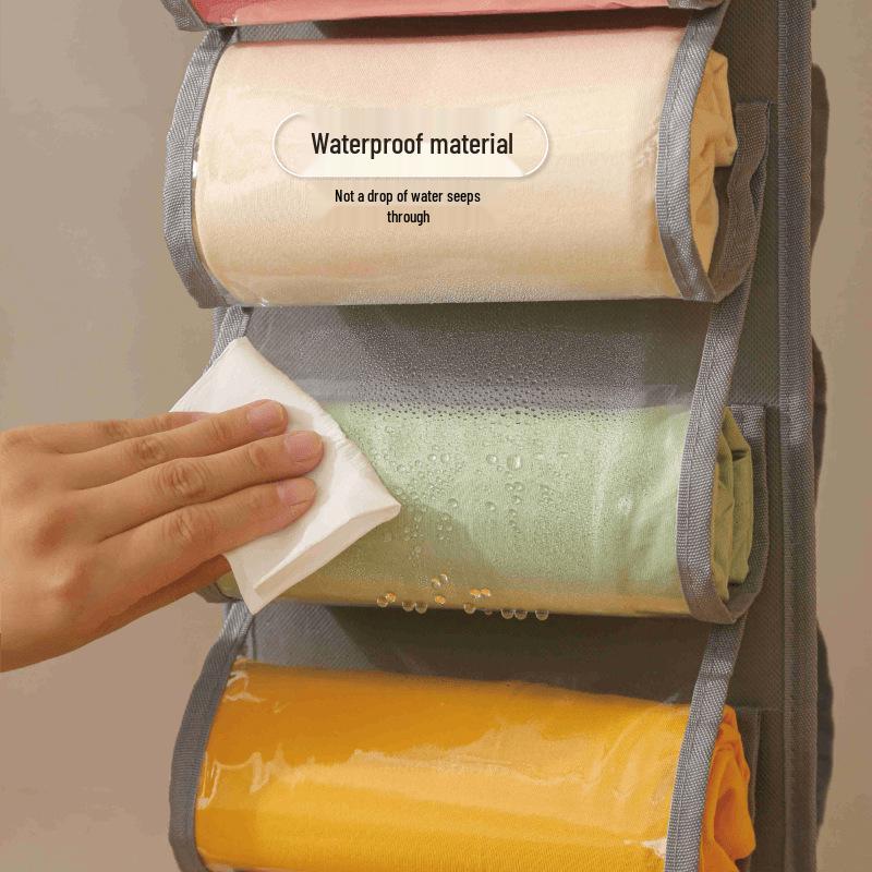 26-Pocket Double-Sided Yoga Outfit Hanging Storage Bag