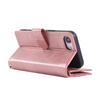 For iPhone 16e Case Split Leather Magnetic Wallet Phone Protector with Wrist Strap