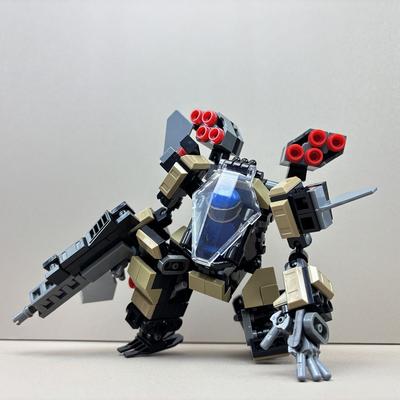 Akční Figurka Stavebnice Model Obyvatelný Mech Bojovníci Bloková Figurka Robot Voják Skládací Hračky Pro Děti