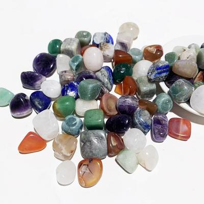 Natural Crystal Exquisite Fish Tank and Flower Pot Decoration Graceful Crystal Gravel Colorful Rolling Stone