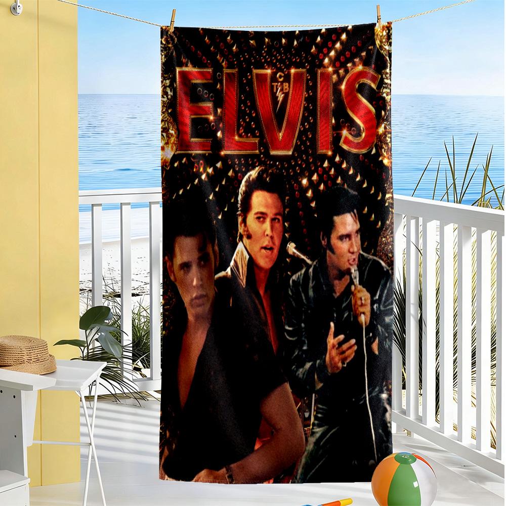 Elvis Presley: Rock 'n' Roll Legend Beach Towel Soft Durable Quick-Dry Comfortable Lightweight