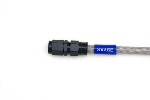 

SWAGE LINE BAK-1010M-1400 Easy Order Brake Hose, General Purpose Hose, Straight Fitting, Aluminum (Black) Clear Hose 55.1 inches (1400 mm) 1400mm