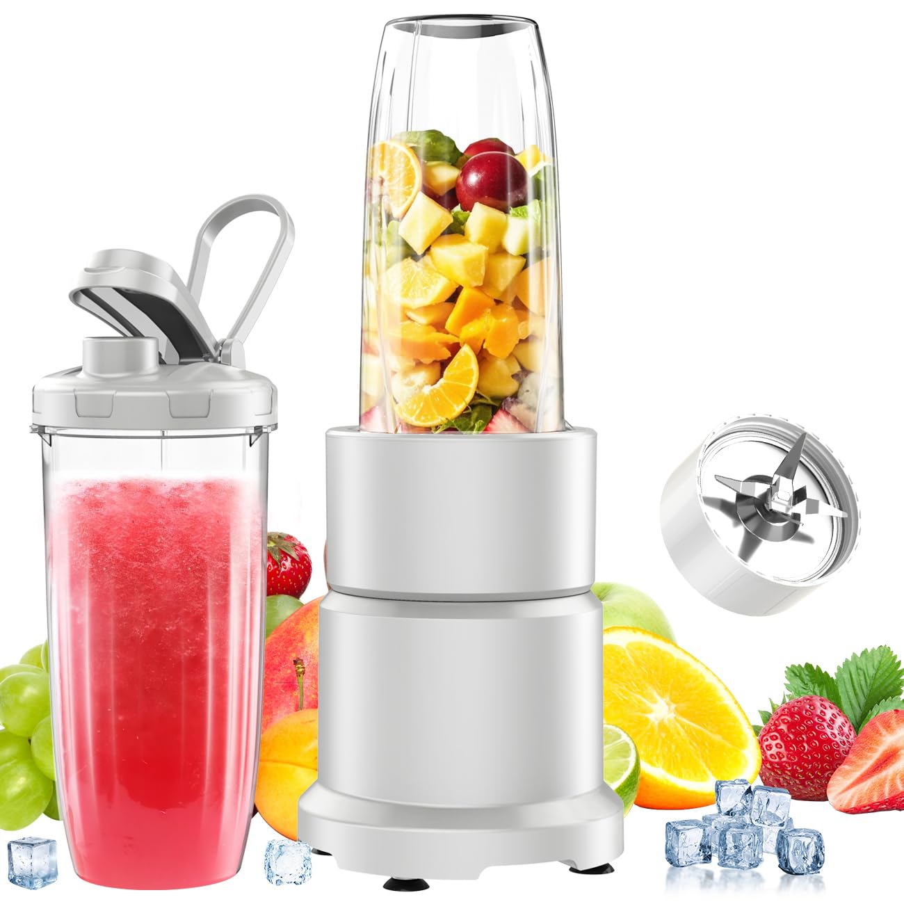 

model 7 in 1 Happilaff mixer juicer 850W that can crush fruit coffee nursing baby nutritional 2 670ml overload easy to gift [New multipurpose] ice,