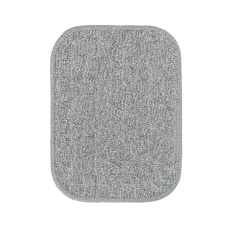 Wiping Rags Steel Wire Washing Cloth Microfiber Dishcloths Non-Stick Oil Kitchen Cleaning Cloths Double-Side Reusable Washcloth