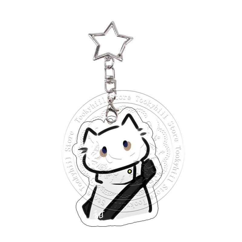 Jujutsu Kaisen Gojo Satoru Acrylic Keychain Exquisite Student Megumi Keyring Bag Decor Pendant Keyring Yuji Birthday Gift