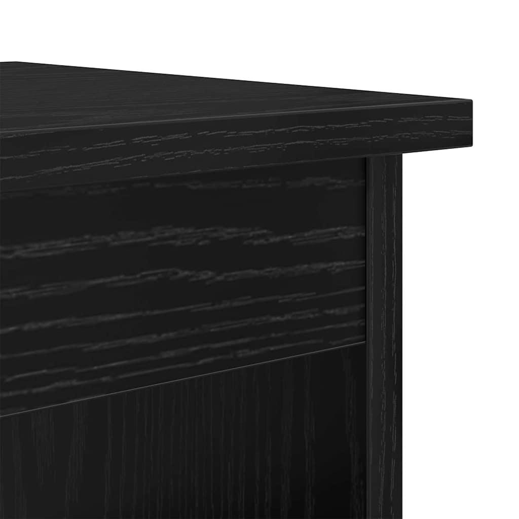 Coffee Table Set 3 pcs Black Oak Effect Particleboard