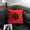 H-Hun Burgerr King Brand Cushion Cover Natural Linen Organic Fabric Double-Sided Printing Sofa Home Decor Gift Pillow Case