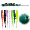 Realistic Swimming Lures 50Pcs Bionic Worm Soft Bait 40MM/0.37g 50MM/0.45g Artificial Lure with Needle Baits Tail Tail Swim for Freshwater Saltwater
