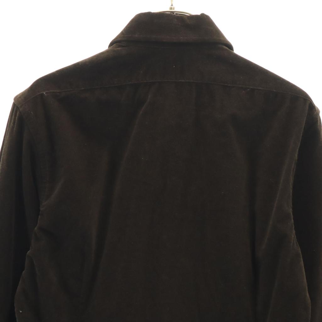 Beauty Products GUCCI Made In Italy Long Sleeve Corduroy Shirt 38 Brown Men's Used