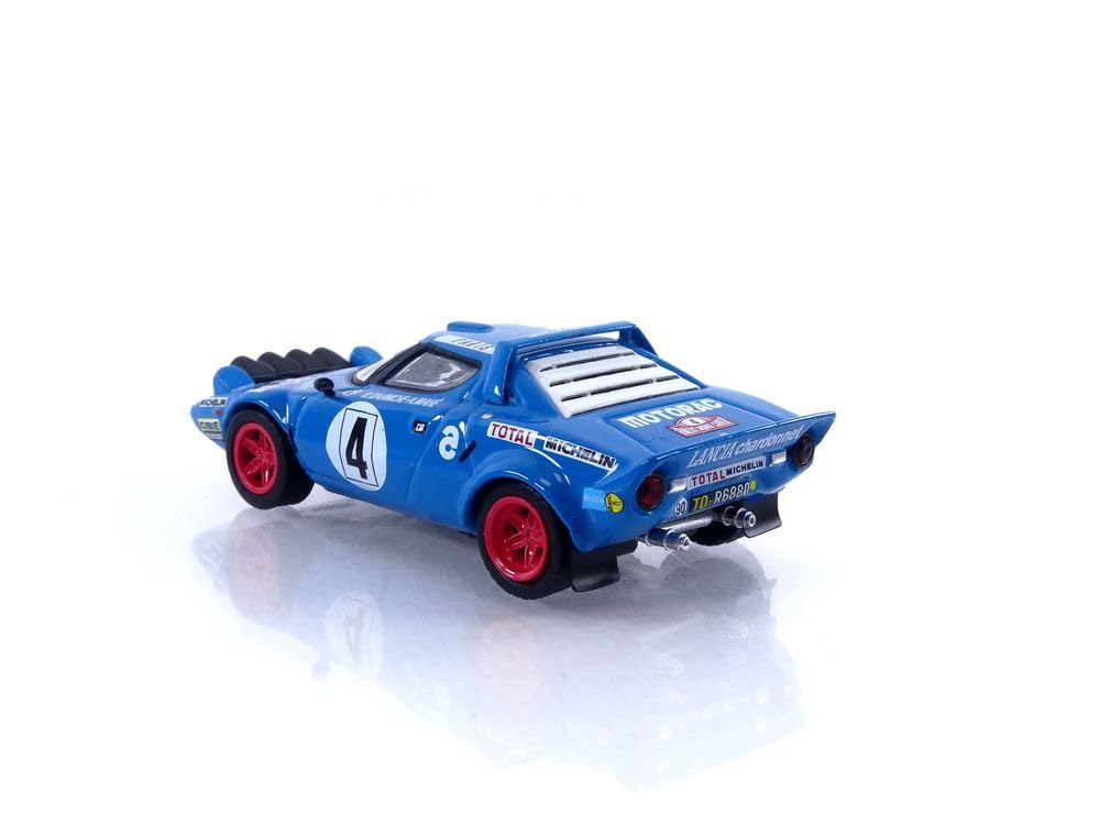 TrueScale Miniatures MINI GT Scale Lancia Stratos HF Monte Carlo Rally 1979 Winner Finished Model 1/64 #4 (Left-Hand Drive)